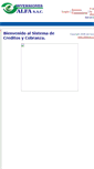 Mobile Screenshot of creditosalfa.com